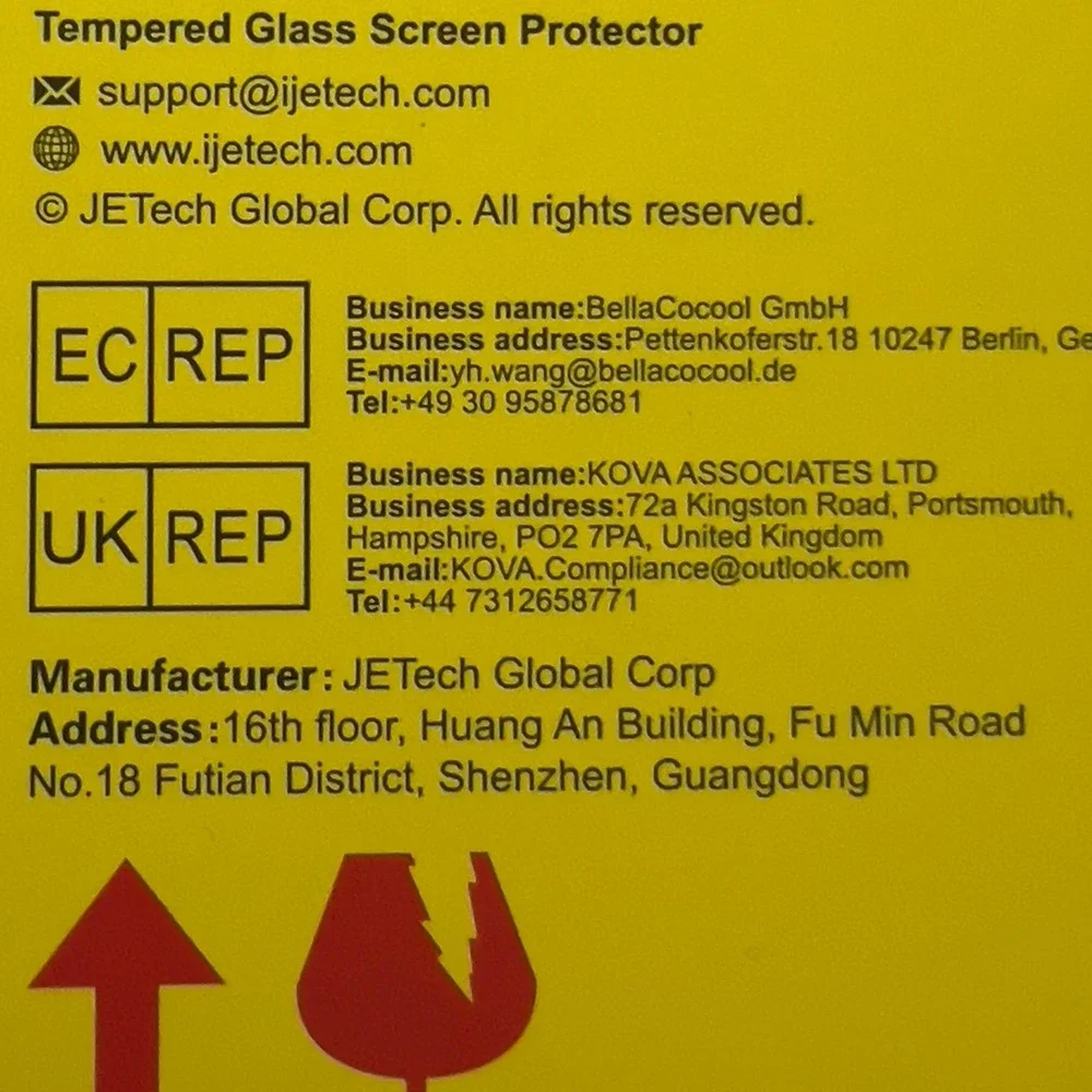 JETech Tempered Glass Screen Protector for‎ iPhone 11/XR Smartphone